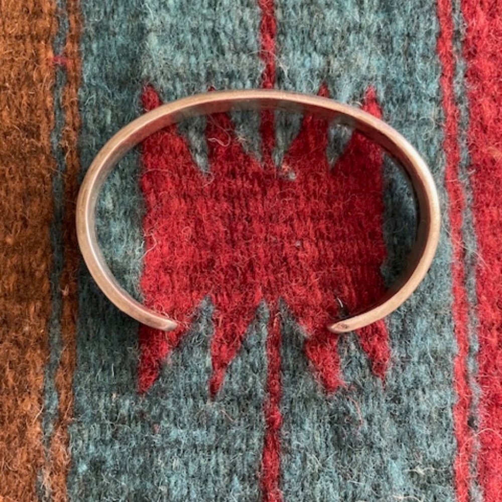 Vintage and Rare El Tom Navajo Sterling Bracelet Cuff 6" - Picture 4 of 10